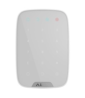 Teclado inalámbrico bidireccional blanco para alarmas Ajax