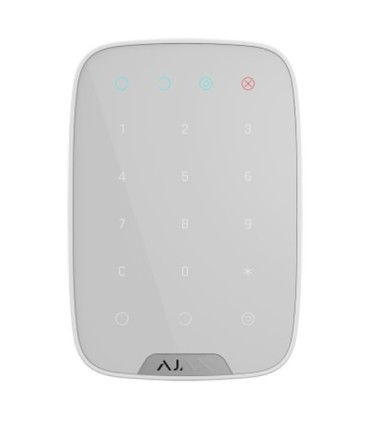 White two-way wireless keypad for Ajax alarms