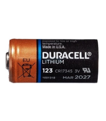 Pilha Lithium CR123A da Duracell