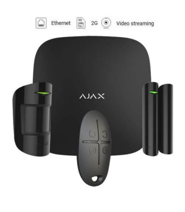 Kit de alarme wireless Ajax AJ-HUBKIT-B Black