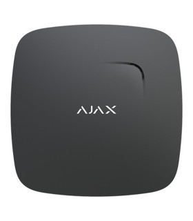 Detector de fumo e temperatura Ajax Fireprotect Preto