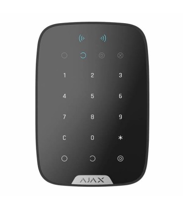 Teclado inalámbrico Ajax Negro con lector de etiquetas y tarjetas Mifare