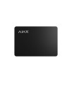 Black Pass card for arming and disarming Ajax alarm systems via Keypad Plus