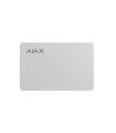 Carte Pass blanc pour activer et désactiver les systèmes d'alarme Ajax via Keypad Plus