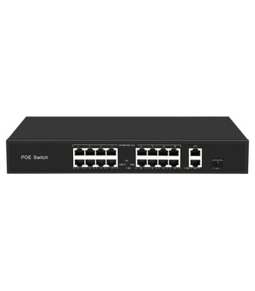 Swich PoE 300W 16 porte + 2 Uplink RJ45 Gigabit + 1 SFP