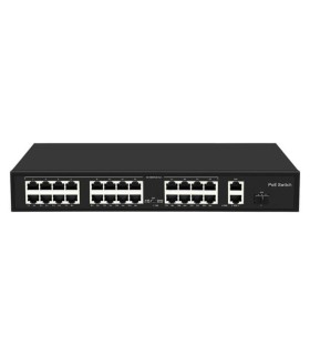 Switch PoE 300W 24 puertos PoE + 2 puertos uplink Gigabit + 1 SFP Gigabit