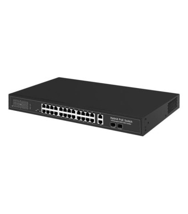 Switch HiPoE 300W 24 porte PoE + 2 porte Gigabit + 2 porte SFP Combo