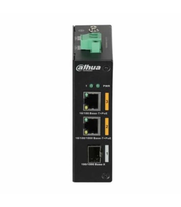 Switch HiPoE 60W 2 porte PoE + 1 porta Uplink SFP