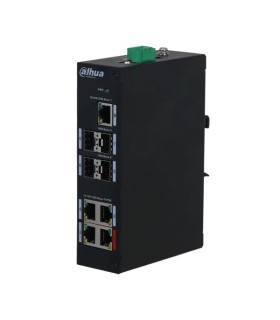Switch HiPoE 96W 4 Porte PoE + 4 Porte SFP + 1 Porta Uplink RJ45