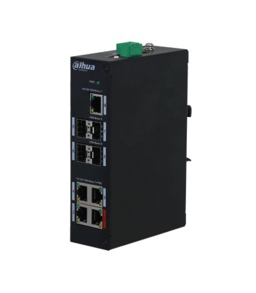 Switch HiPoE 96W 4 Portas PoE + 4 Portas SFP + 1 Porta Uplink RJ45