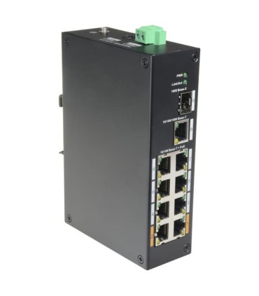 Switch PoE 96W 8 Ports PoE + 1 Port Uplink RJ45 + 1 SFP Combo