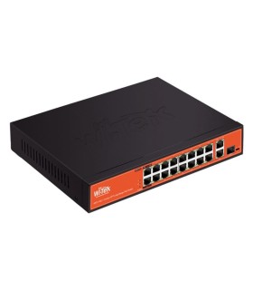 200W Wi-TEK HiPoE Switch 16 PoE Ports
