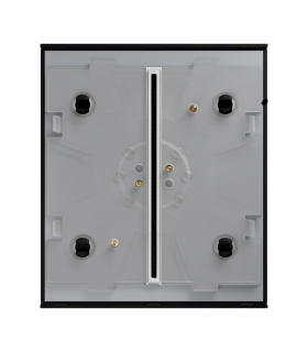 Botão de toque para interruptor de luz simples em cor preta