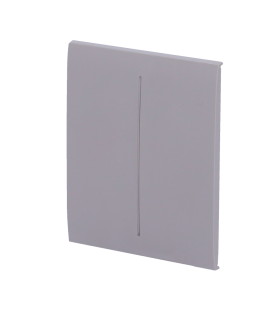 Painel de toque para duplo interruptor de luz cor cinzenta