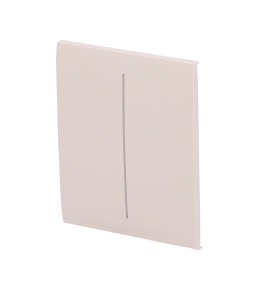 Painel de toque para duplo interruptor de luz cor de marfim