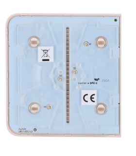 Panel táctil Ajax Sidebutton para un interruptor de luz, RAL 1013 Color marfil