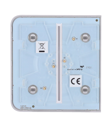 Panneau tactile pour un double interrupteur d'éclairage Couleur brumeuse