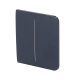 Panneau tactile pour un double interrupteur d'éclairage Couleur graphite