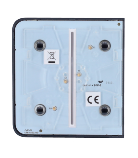 Panel táctil para un interruptor doble de luz Color grafito
