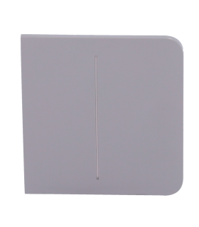 Panneau tactile pour un double interrupteur d'éclairage Couleur grise