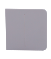 Painel táctil duplo para um interruptor de luz Cor cinzenta