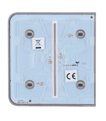 Painel táctil duplo para um interruptor de luz Cor cinzenta