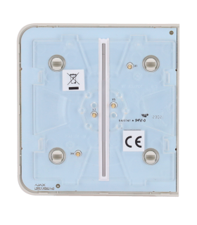 Touch panel for a double light switch Oyster colour