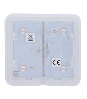 Ajax Solobutton Touch Panel for a light switch, RAL 9003 white