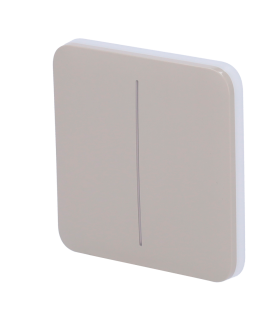 Painel táctil para interruptor duplo de luz Cor de azeitona