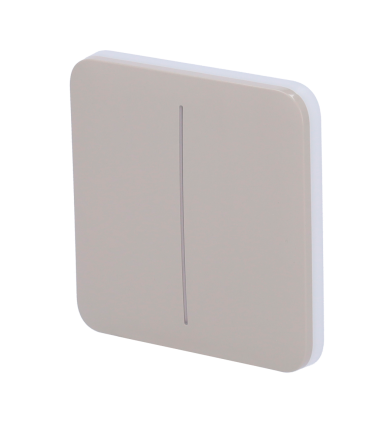 Panneau tactile pour double interrupteur d'éclairage Couleur olive
