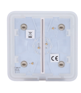 Pannello a sfioramento per doppio interruttore della luce, RAL 7044 Colore oliva