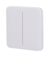 Pannello a sfioramento per doppio interruttore della luce Colore bianca