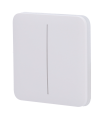 Painel táctil para interruptor duplo de luz Cor branca