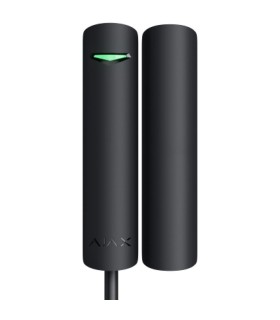 Rilevatore di contatto magnetico per porte o finestre con tecnologia FIBRA di colore nero