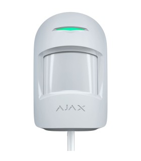Rilevatore di movimento Ajax cablato con doppia tecnologia PIR e Microonde bianco