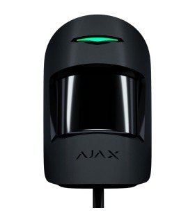 Detector de movimiento Ajax cableado con doble tecnología PIR y Microondas negro
