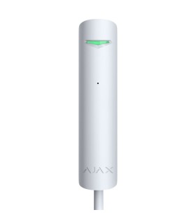 Detector de rotura de cristales con cable Ajax blanco