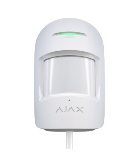 Detector de movimiento y rotura de cristal con cable Ajax blanco