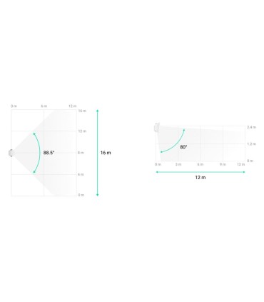 Detector de movimiento y rotura de cristal con cable Ajax blanco