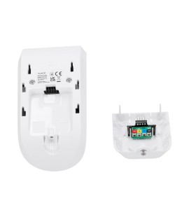 Detector de movimento Ajax FIBRA branco com recolha de fotos