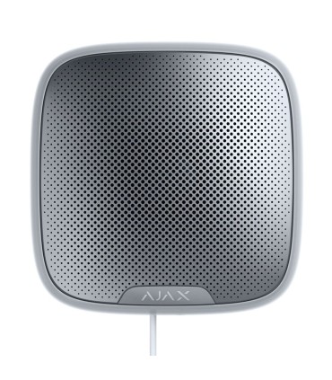 White outdoor siren for Ajax Fibra system