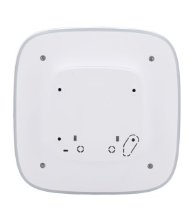 Ajax Superior StreetSiren DoubleDeck Fibra Bianco — Sirena da Esterno Cablata Personalizzabile Grado 2