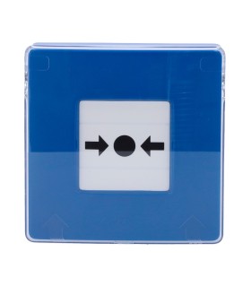 Botão de Alarme de Incêndio ManualCallPoint - Azul