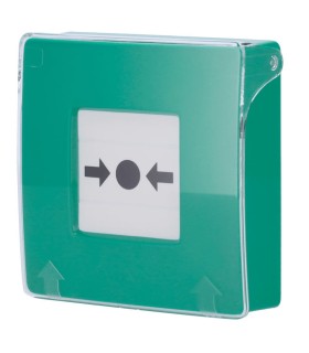 Bouton D'alarme Incendie- ManualCallPoint-  Verte