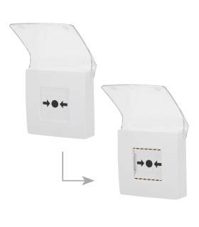 Botón Manual de Alarma de Incendio ManualCallPoint - Blanco
