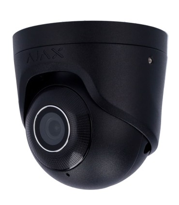 Caméra IP Tourelle AJax 5 MP avec audio et intelligence artificielle couleur noir