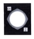 Ajax central cover for basic type F socket black color