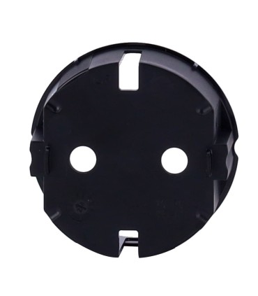 Cache central Ajax pour prise basique type F couleur noir