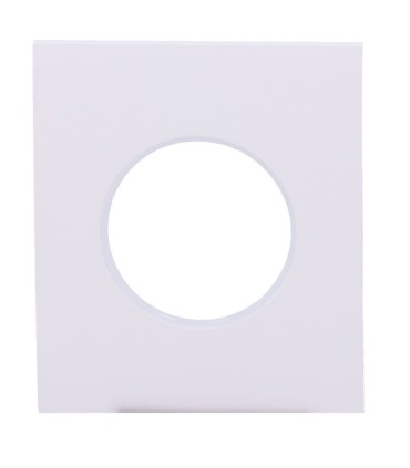 Tapa central Ajax para enchufe básico tipo F color blanco