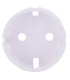 Ajax central cover for basic type F socket white color